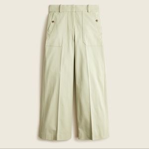 NWOT J Crew Cropped wide-leg pant in bi-stretch cotton 8P
